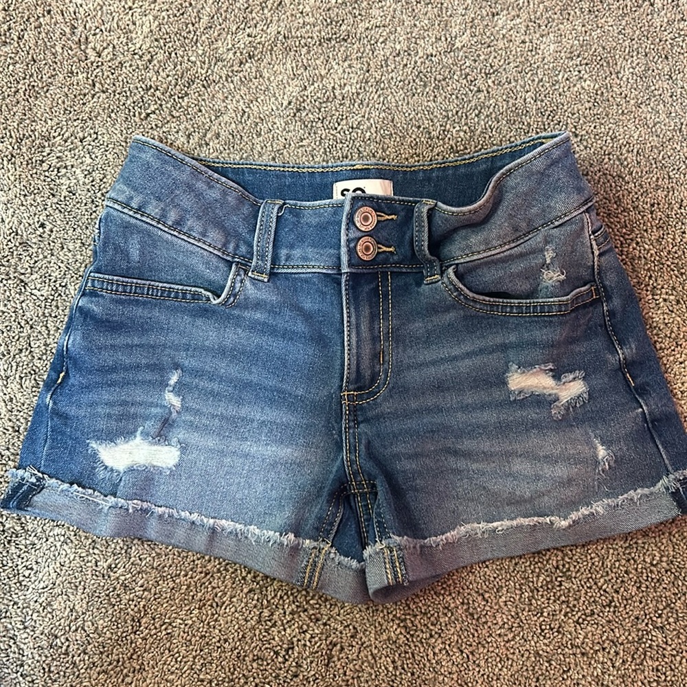 SO Jean shorts kids girls size 12